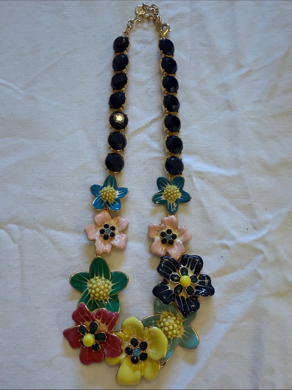 Multicolor Floral Statement Necklace - Women Jewelry